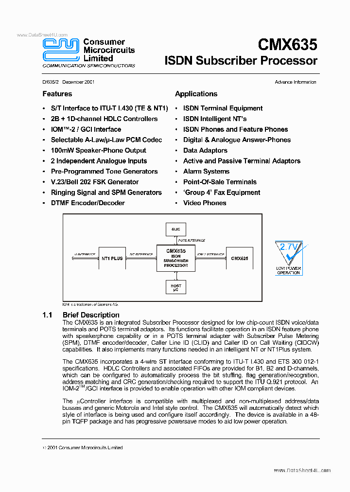 CMX635_1692267.PDF Datasheet