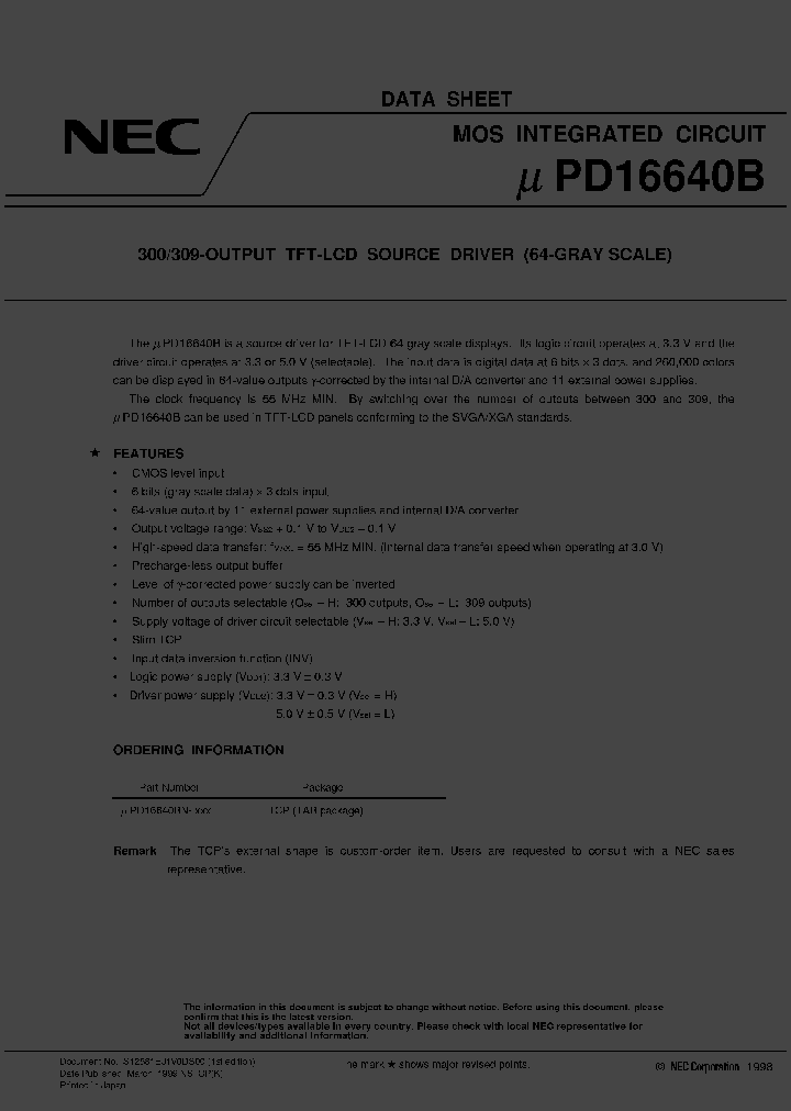 UPD16640BN-XXX_1235675.PDF Datasheet