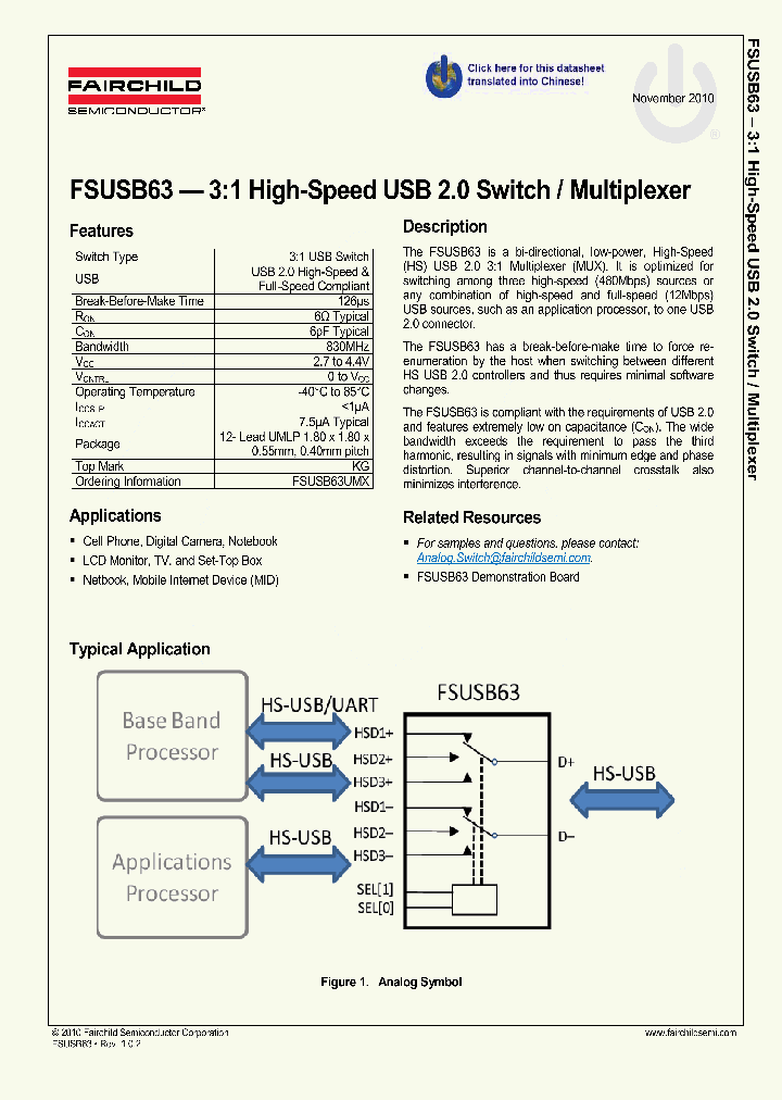 FSUSB63UMX_1229822.PDF Datasheet