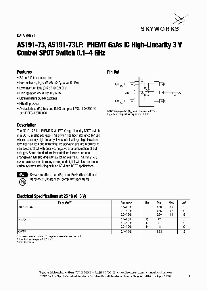 AS191-73LF_1702550.PDF Datasheet