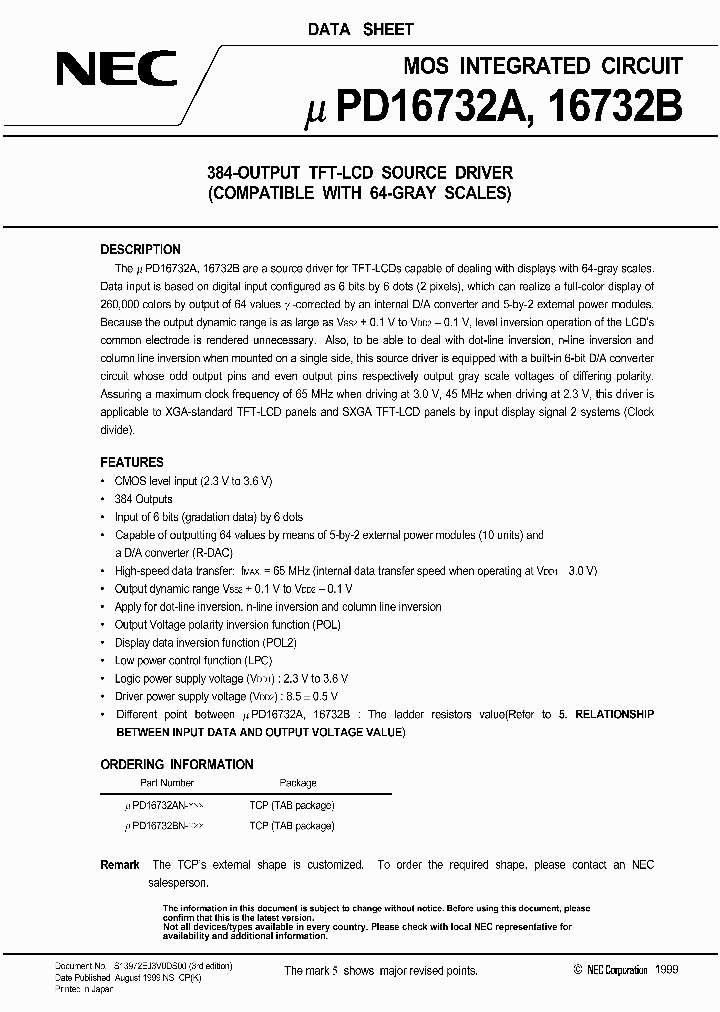 UPD16732BN-XXX_1235676.PDF Datasheet