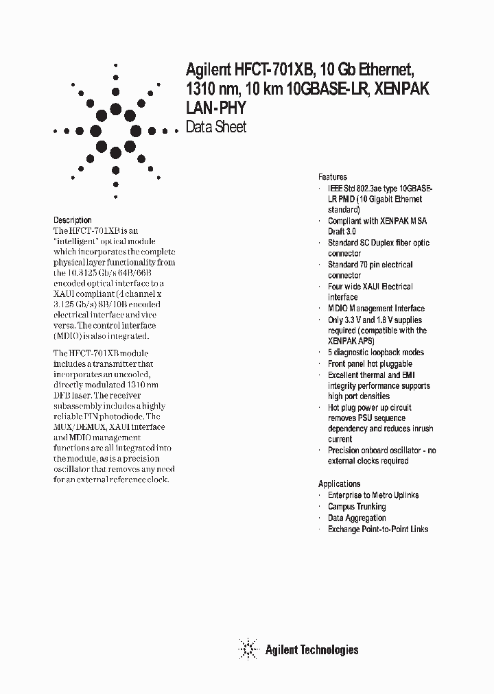 HFCT-701XB_1703398.PDF Datasheet