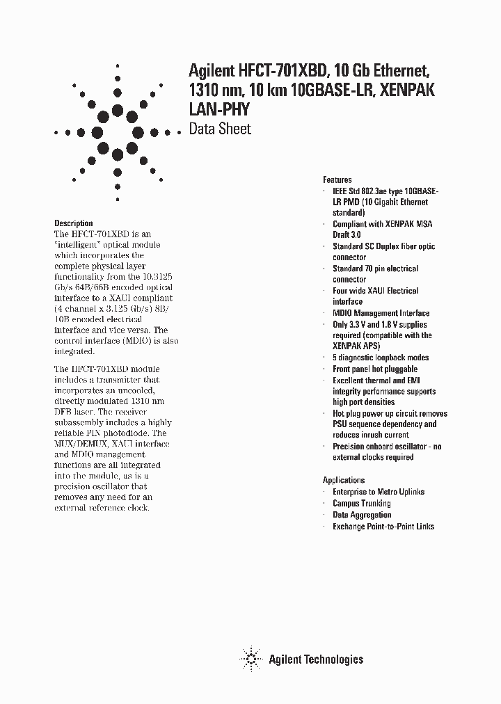 HFCT-701XBD_1703399.PDF Datasheet