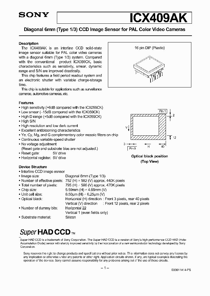 ICX409AK_1703773.PDF Datasheet