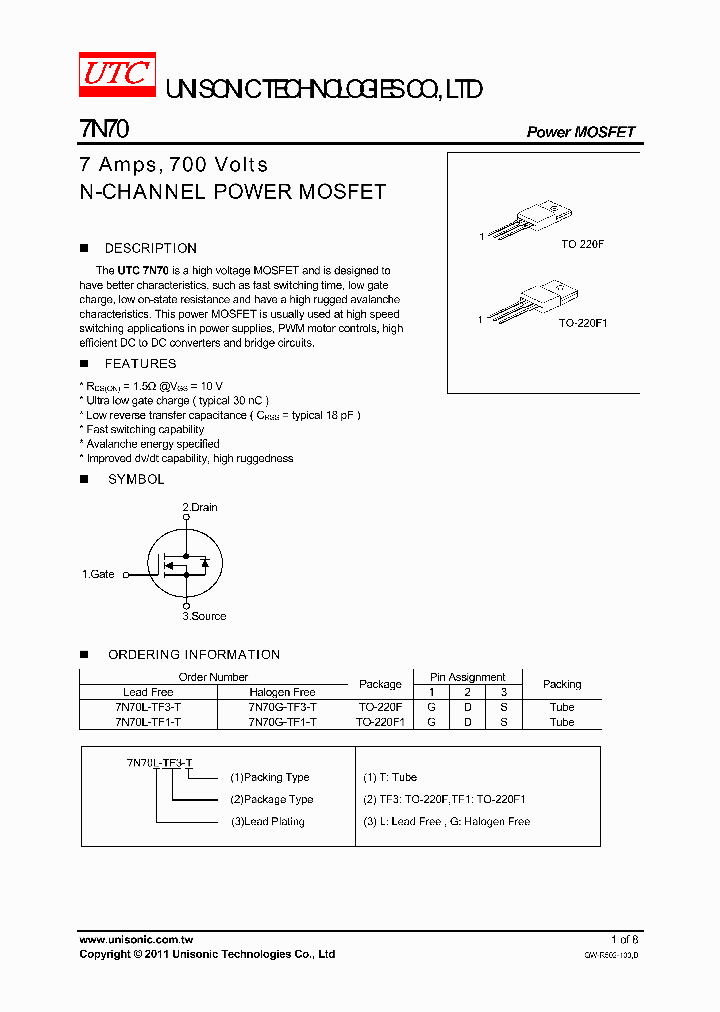 7N70L-TF1-T_1704089.PDF Datasheet