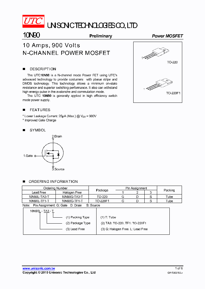 10N90L-TF1-T_1704098.PDF Datasheet