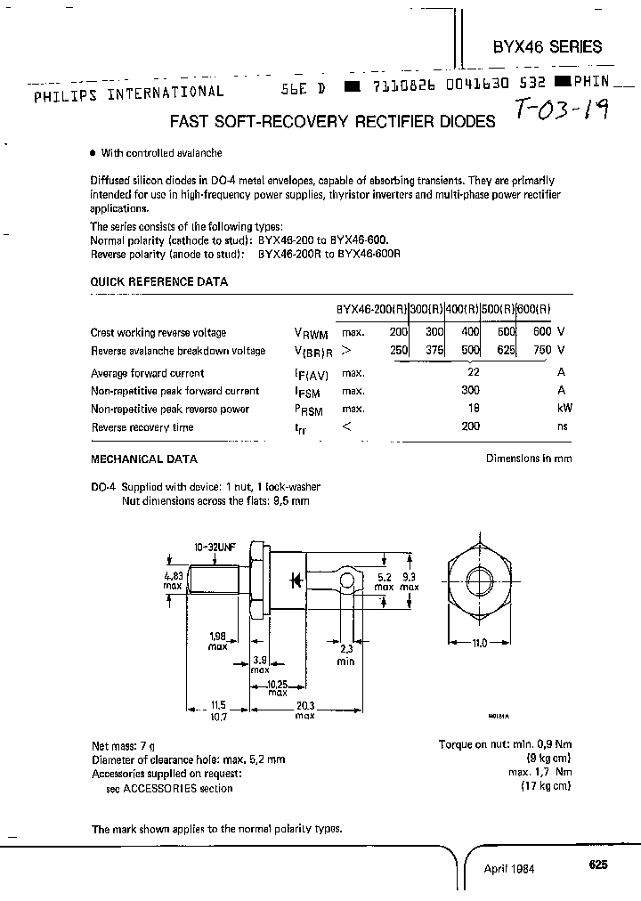 BYX46_1703926.PDF Datasheet
