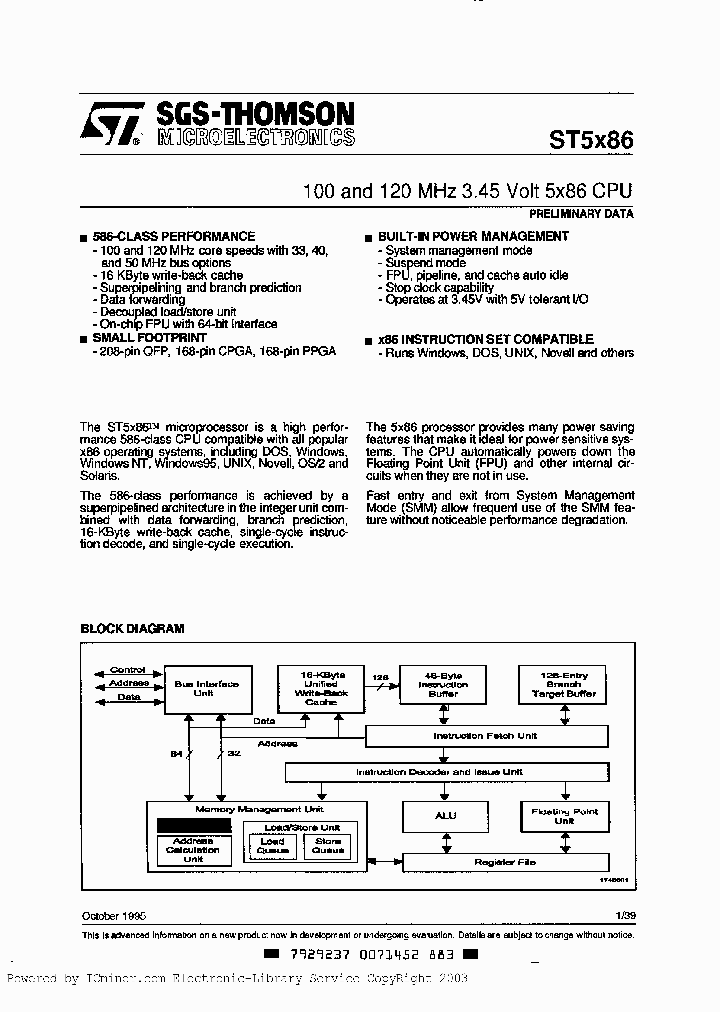 ST5X86V12PS_1222625.PDF Datasheet