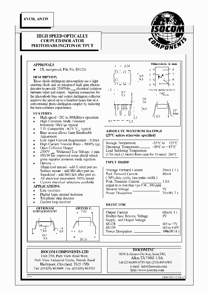 6N138_1232644.PDF Datasheet