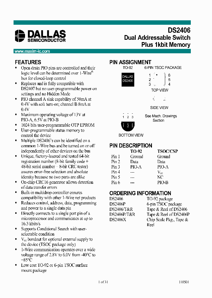 DS2406TR_1244598.PDF Datasheet
