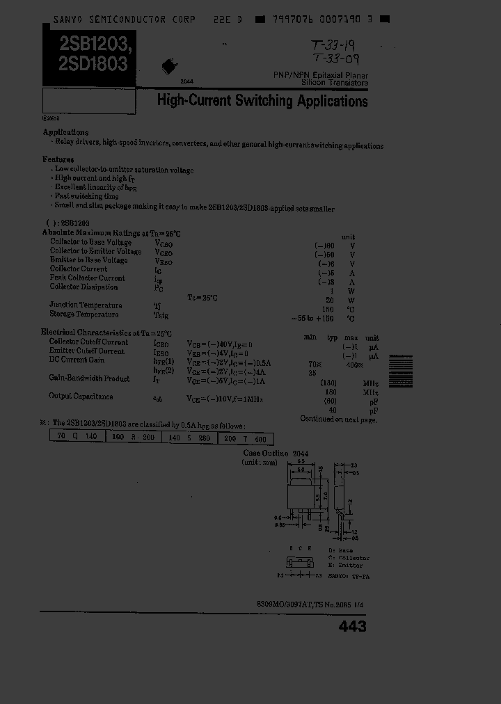 2SD1803T_1255086.PDF Datasheet