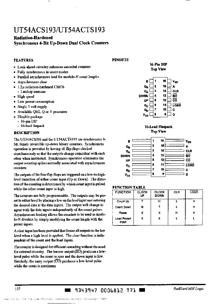 UT54ACS193-UCA_1260445.PDF Datasheet