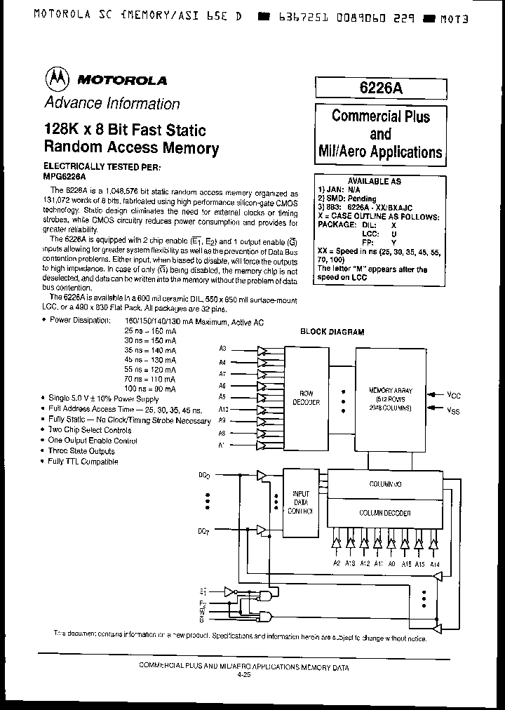 6226A-30BXAJC_1263837.PDF Datasheet
