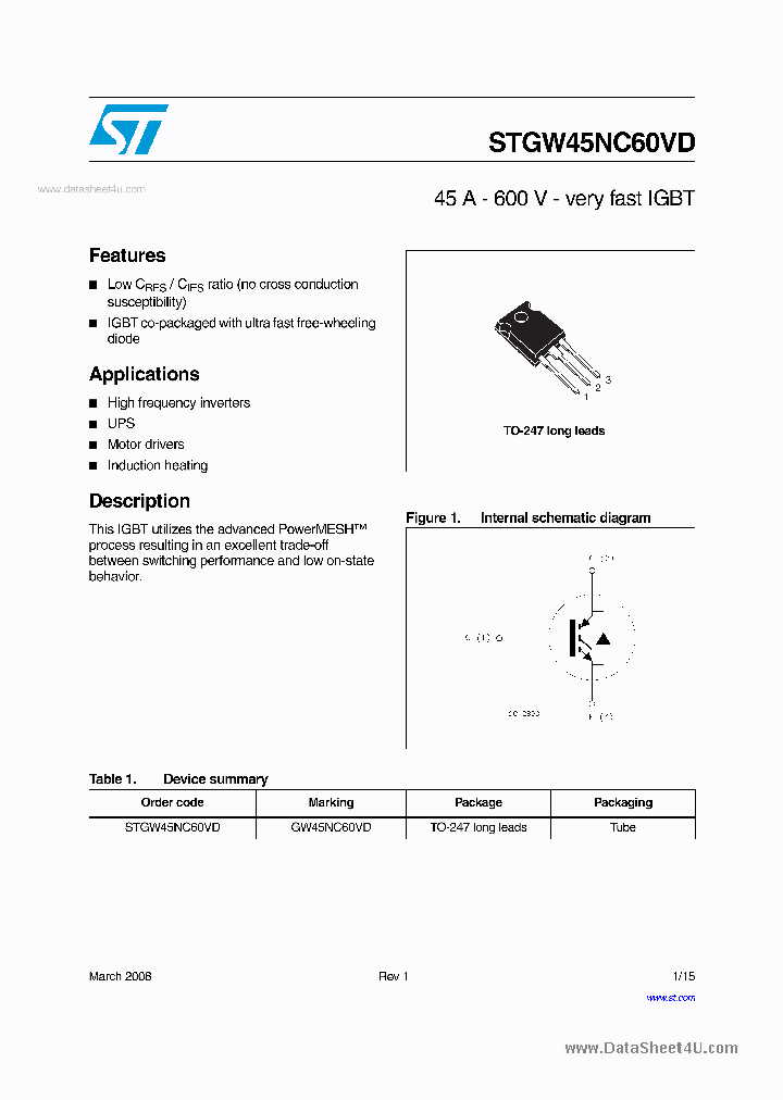STGW45NC60VD_1708838.PDF Datasheet