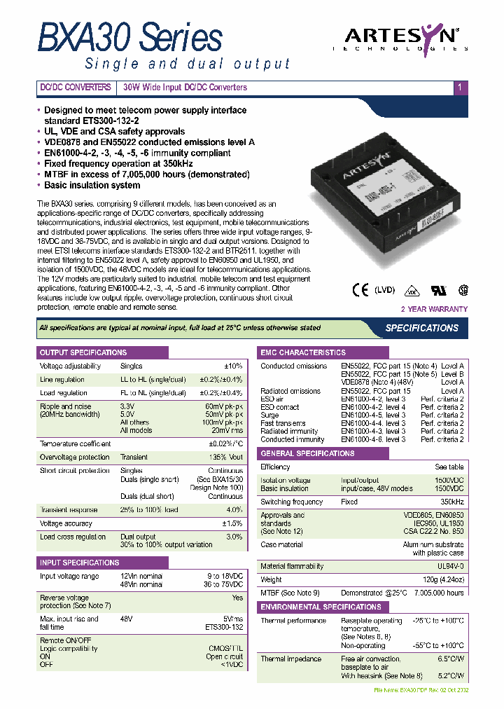 BXA30-48S3V38-F_1287913.PDF Datasheet