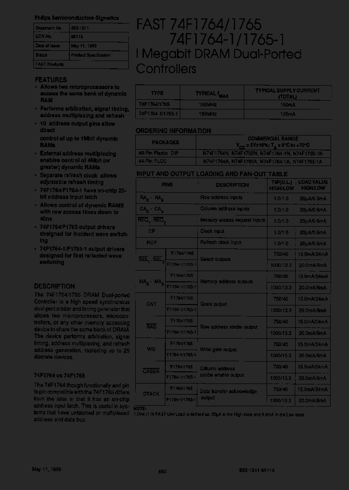 N74F1764-1N-B_1296217.PDF Datasheet