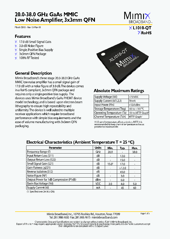 XL1010-QT10_1710426.PDF Datasheet