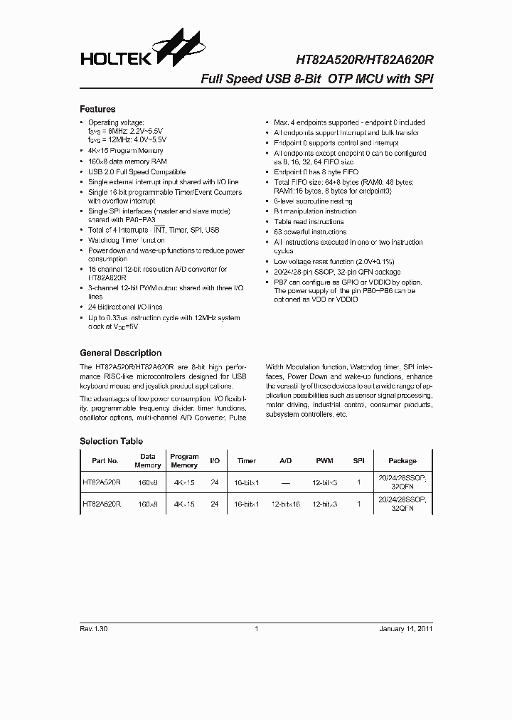 HT82A520R11_1710955.PDF Datasheet