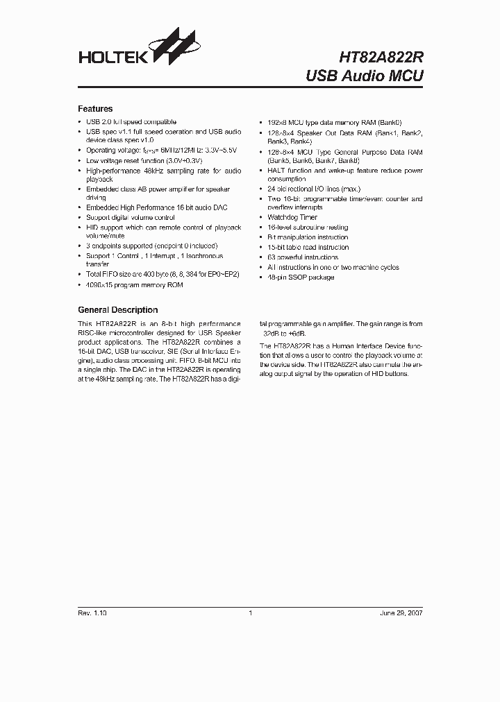 HT82A822R_1710966.PDF Datasheet
