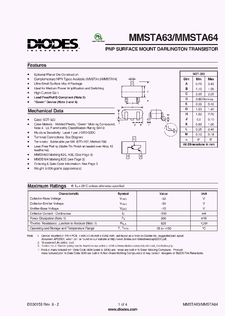MMSTA64-7-F_1297723.PDF Datasheet