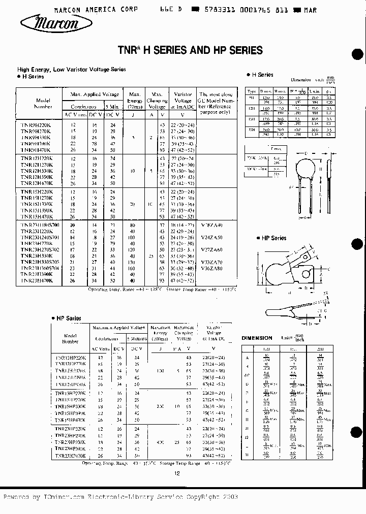 TNR23H240S701_1306690.PDF Datasheet
