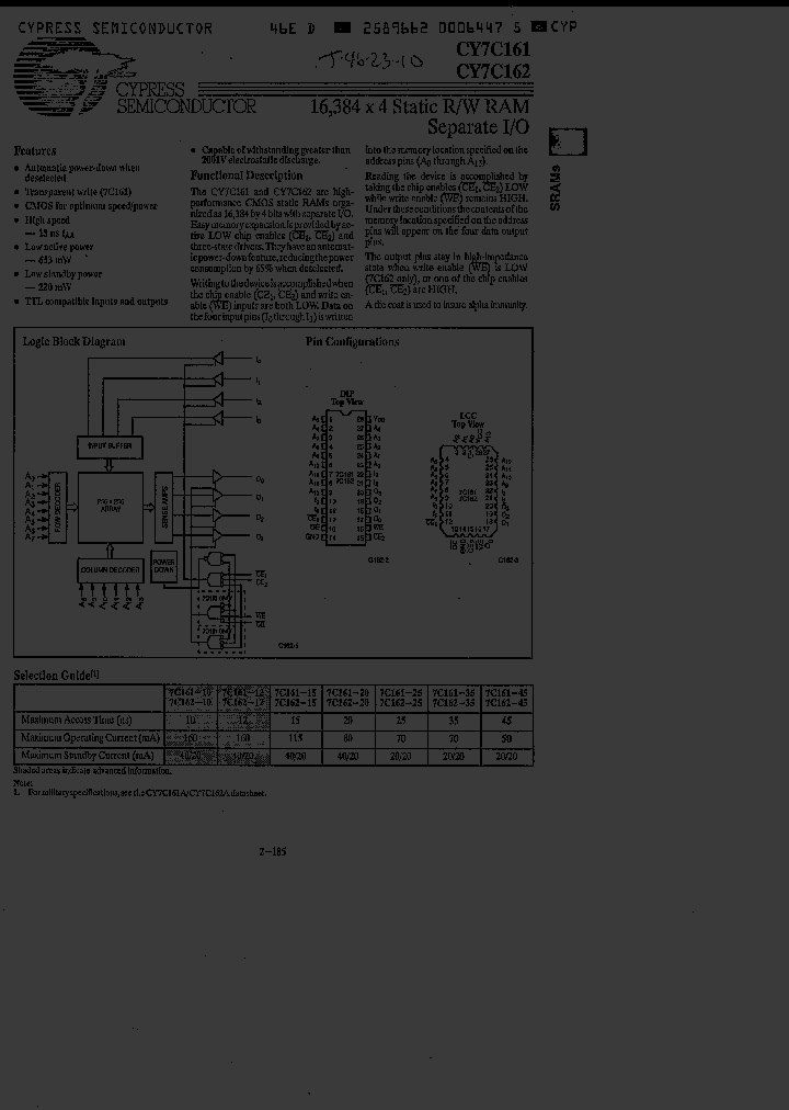 CY7C162-35LC_1323841.PDF Datasheet