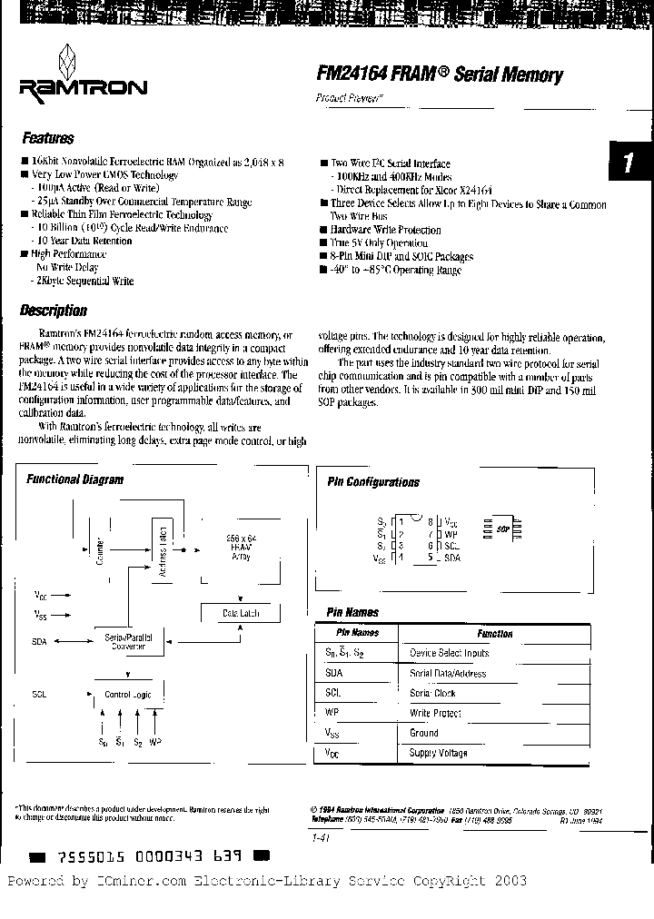 FM24164-PT_1300906.PDF Datasheet