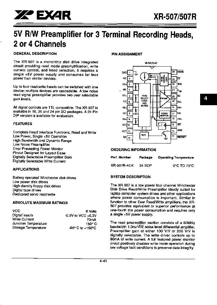 XR-507-4CK_1332535.PDF Datasheet