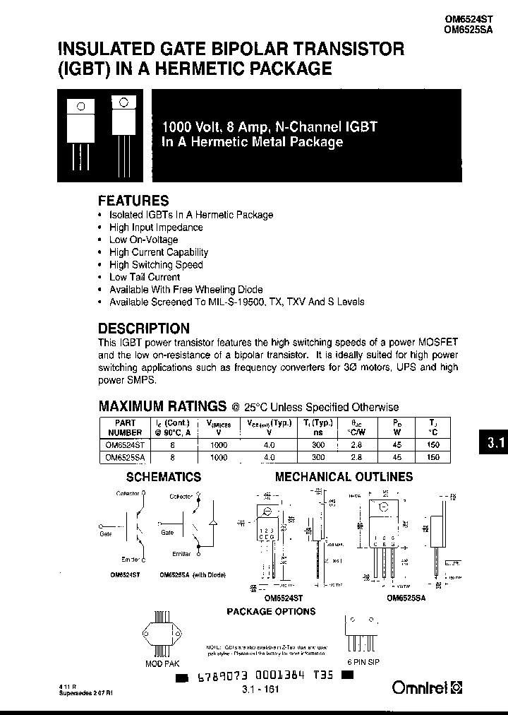 OM6524ST_1320033.PDF Datasheet