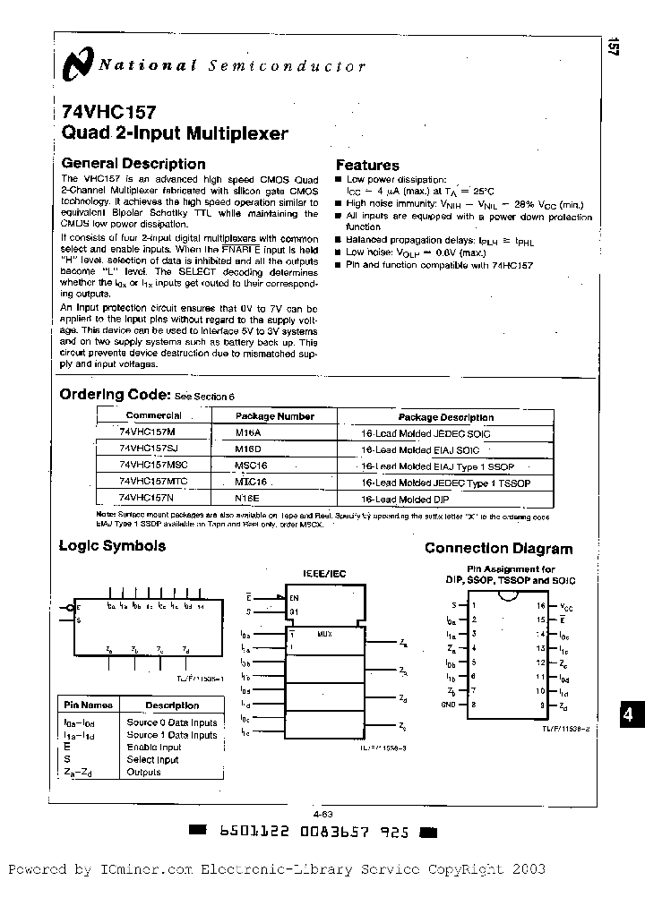 54VHC157E883_1335725.PDF Datasheet