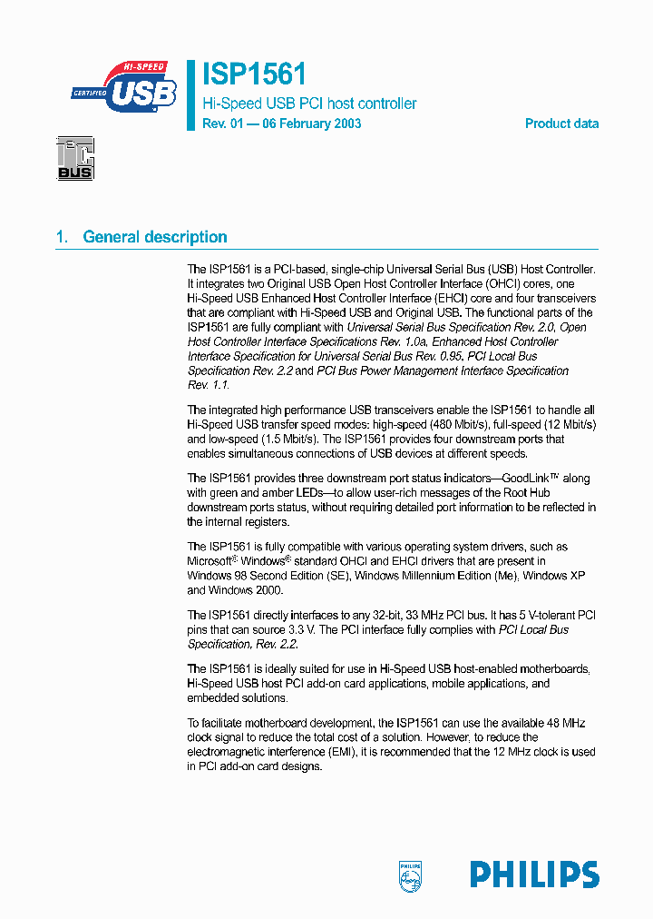 ISP1561BM_1718217.PDF Datasheet