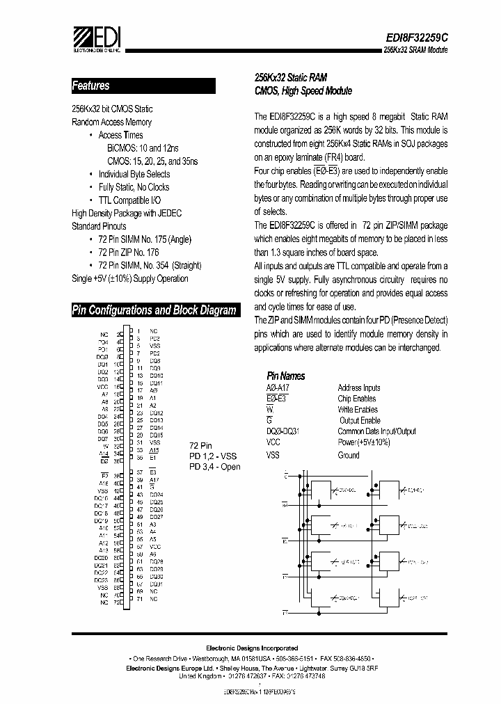 EDI8F32259C_1335301.PDF Datasheet
