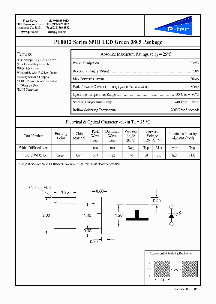 PL0012-WDG13_1723659.PDF Datasheet