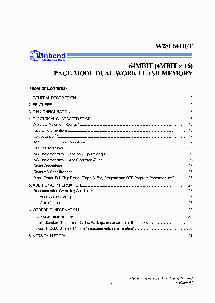 W28F641B_1334289.PDF Datasheet
