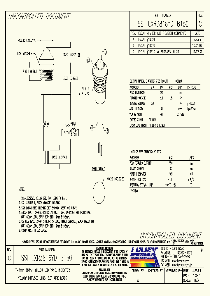 SSI-LXR3816YD-B150_1337312.PDF Datasheet