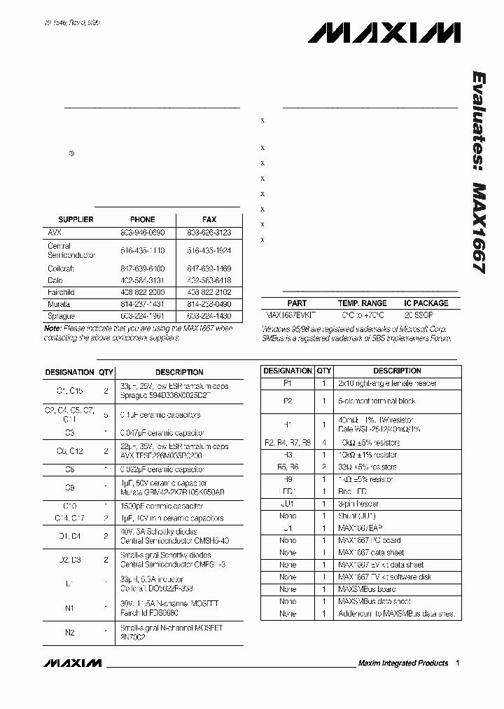 MAX1667EVSYS_1358159.PDF Datasheet