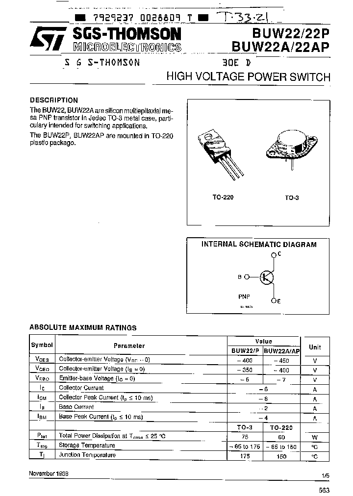 BUW22P_1362356.PDF Datasheet