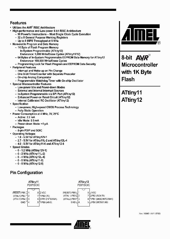 ATTINY12L-4SC_1356701.PDF Datasheet