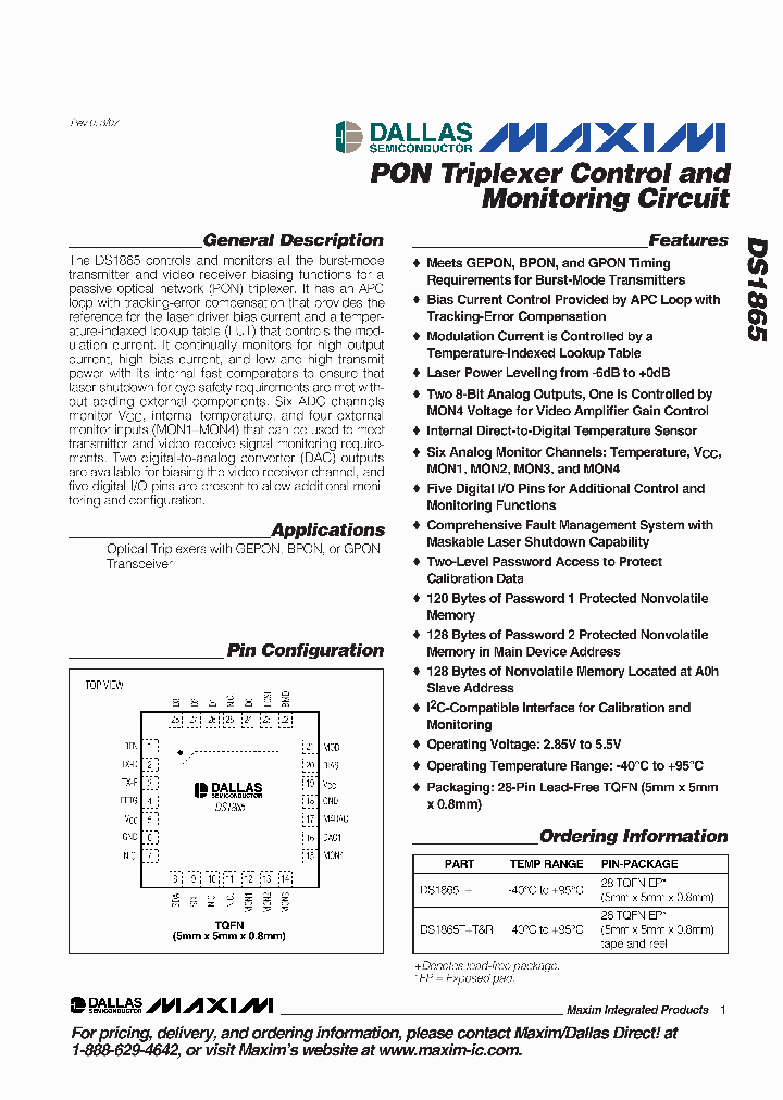 DS1865_1358765.PDF Datasheet