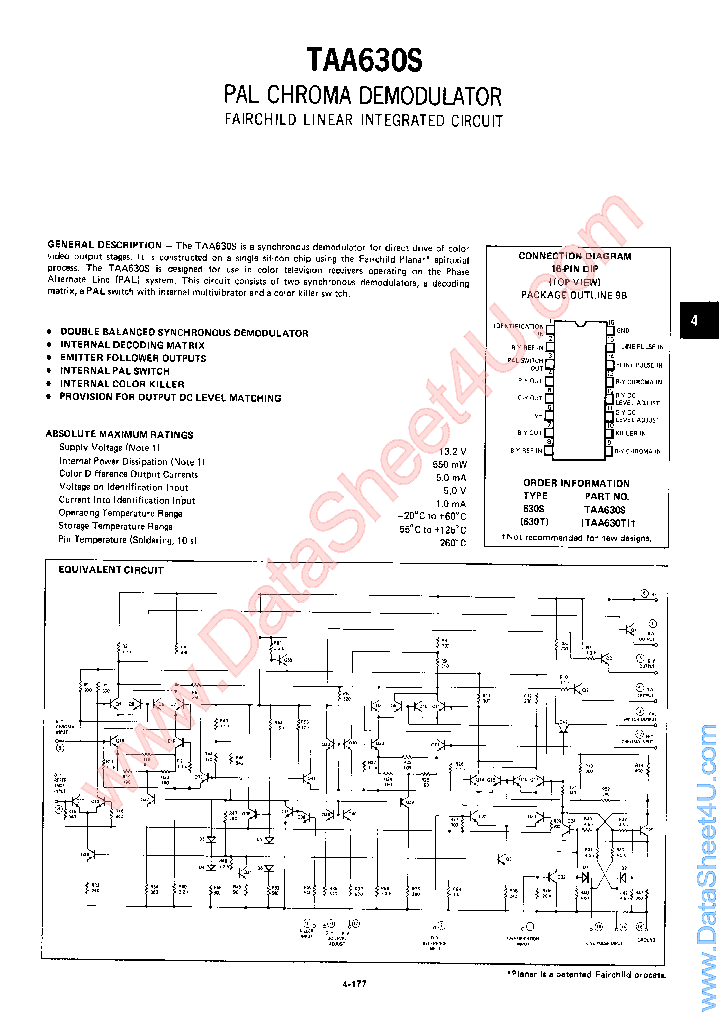TAA630S_1715886.PDF Datasheet