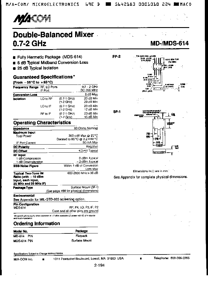 MDS614_1363262.PDF Datasheet