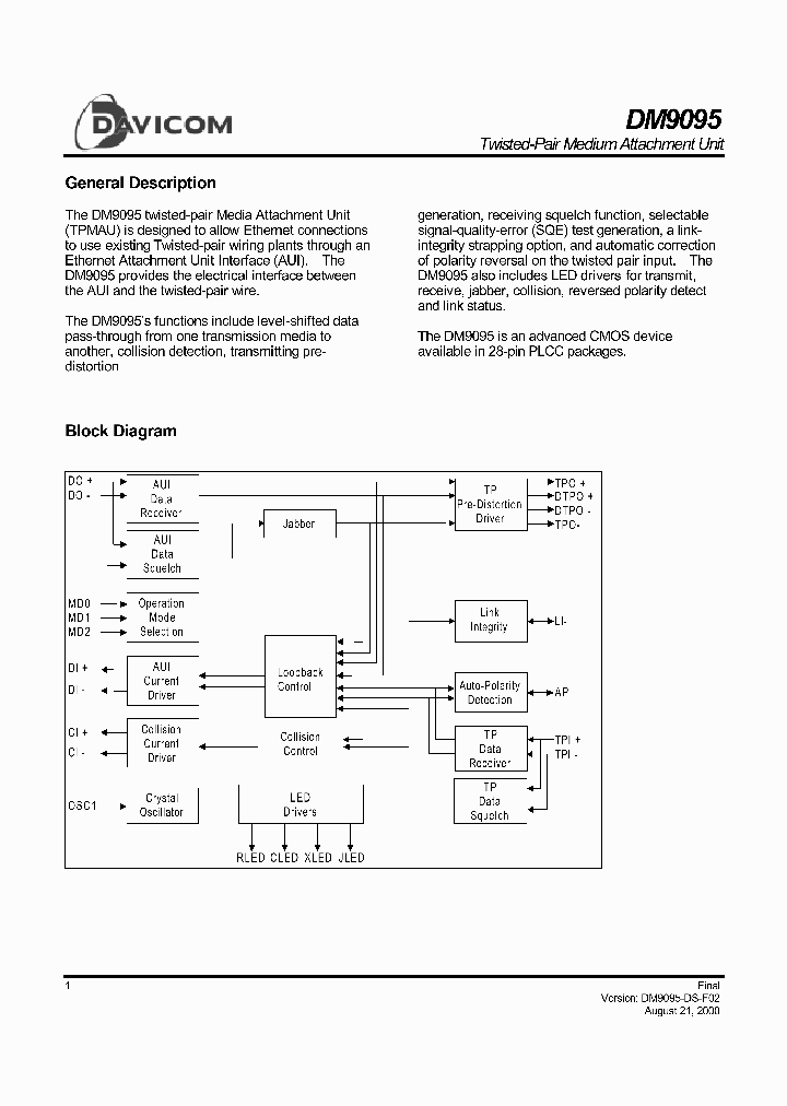 DM9095L_1371901.PDF Datasheet