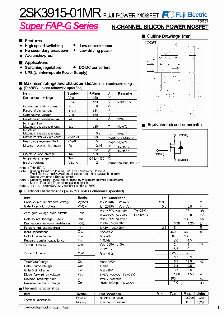 2SK3915-01MR_1729148.PDF Datasheet