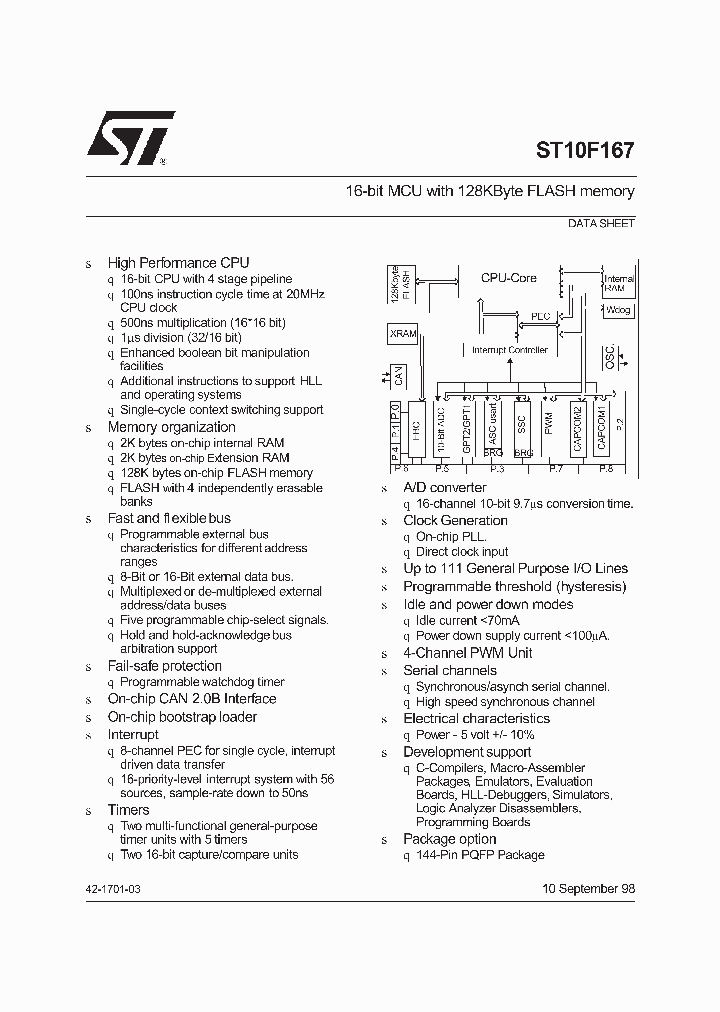 ST10F167_1381475.PDF Datasheet