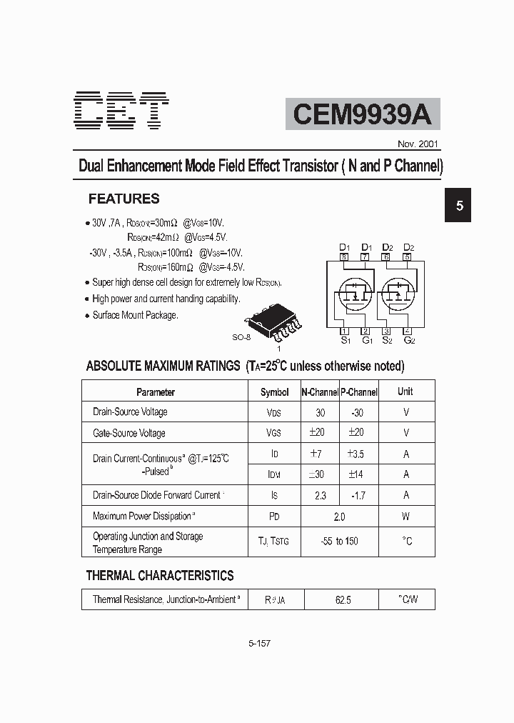 CEM9939A_1381329.PDF Datasheet