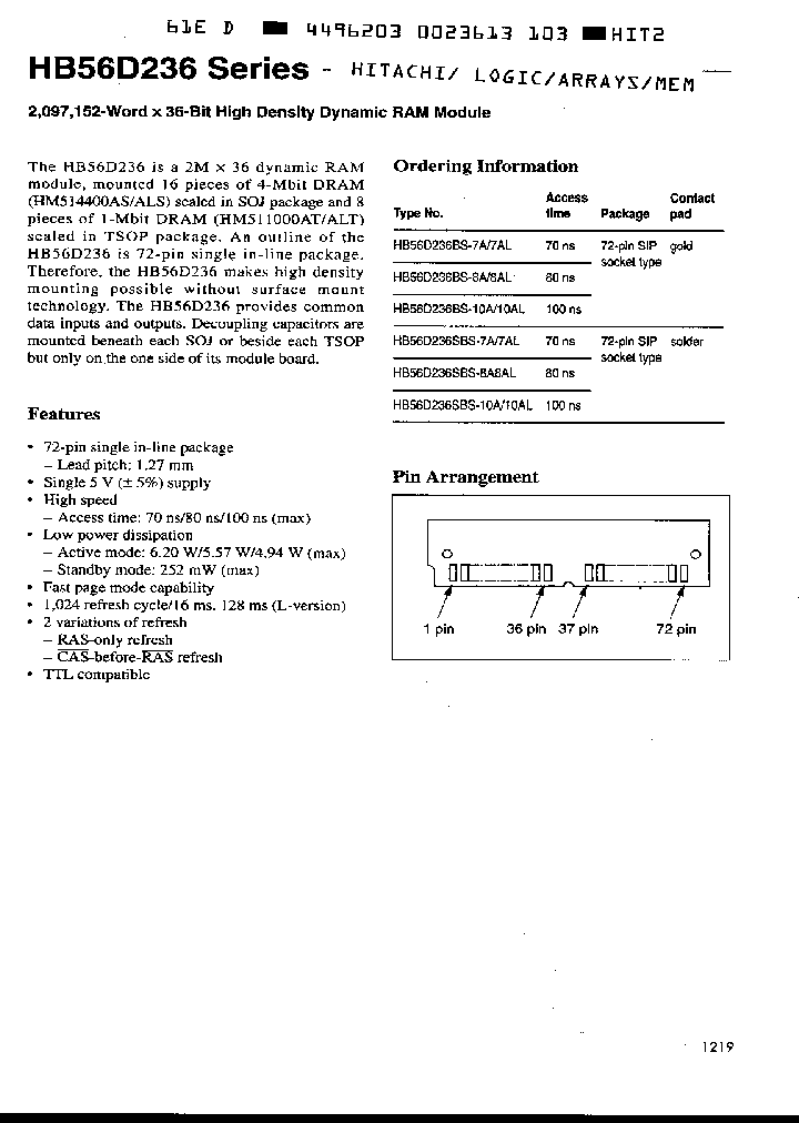 HB56D236BS-8A_1381394.PDF Datasheet