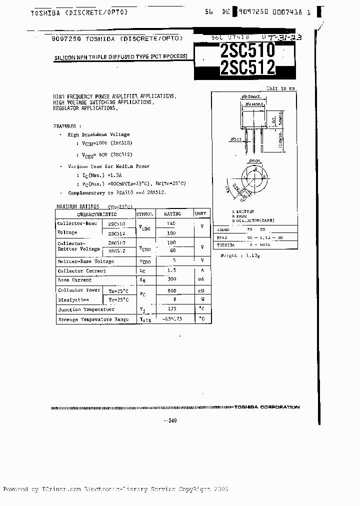 2SC510_1380635.PDF Datasheet
