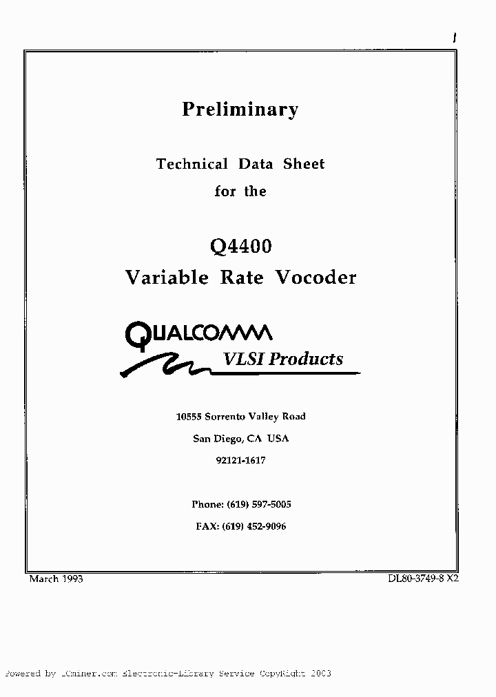 Q4400_1382893.PDF Datasheet