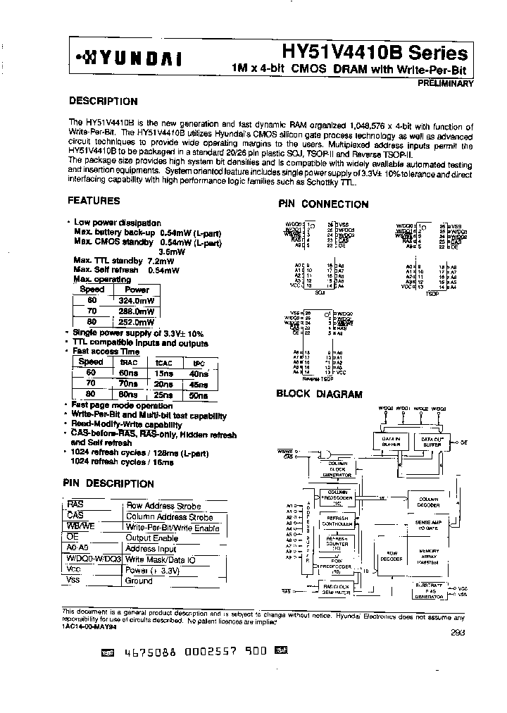 HY51V4410BR-60_1375547.PDF Datasheet