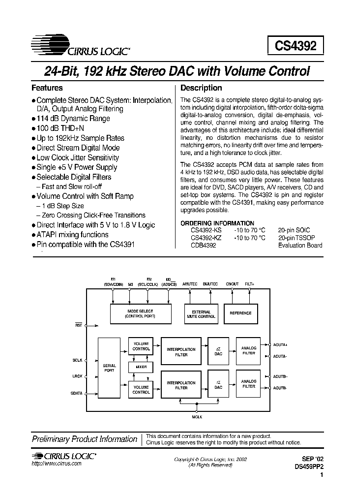 CS4392-KZ_1355094.PDF Datasheet